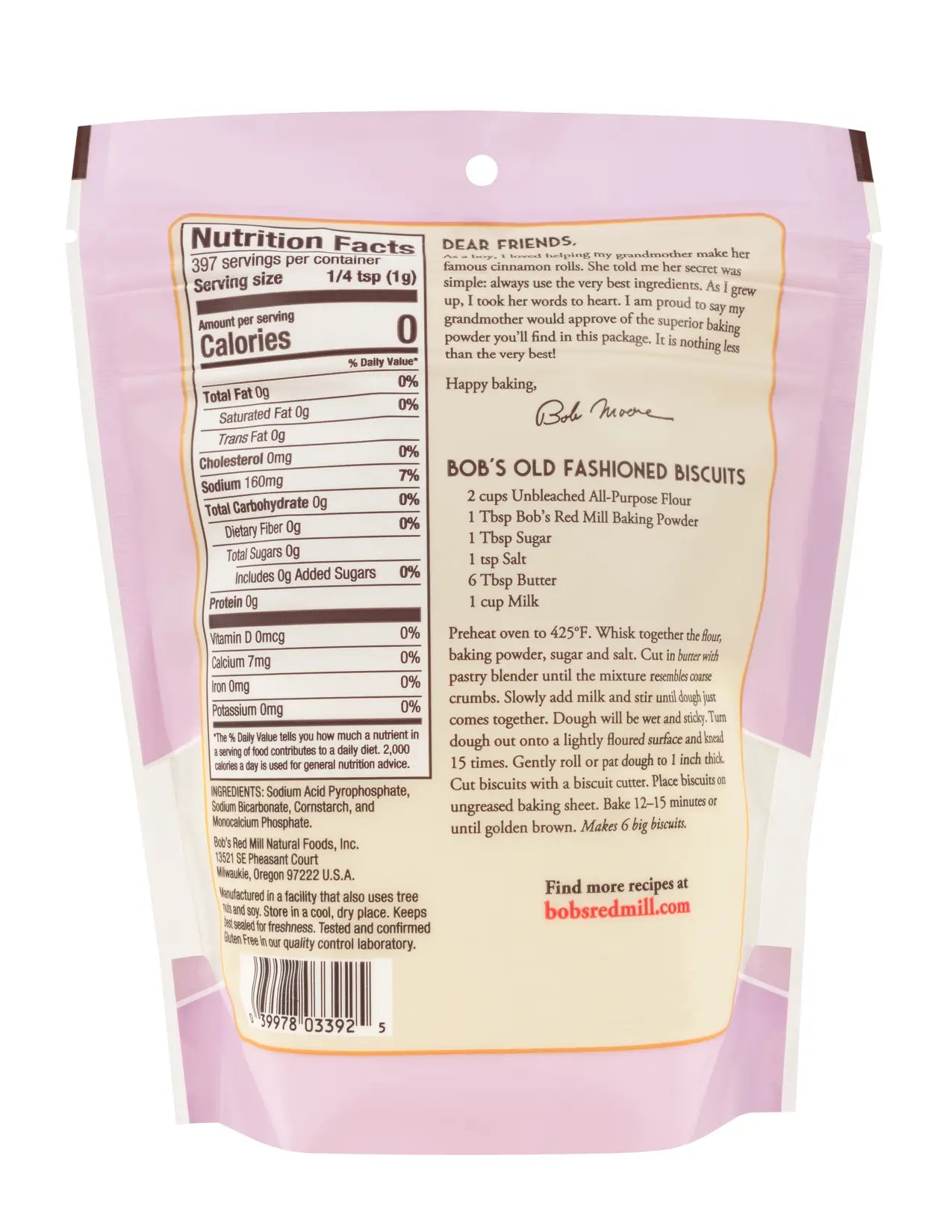 Baking Powder, Double Acting 14 oz