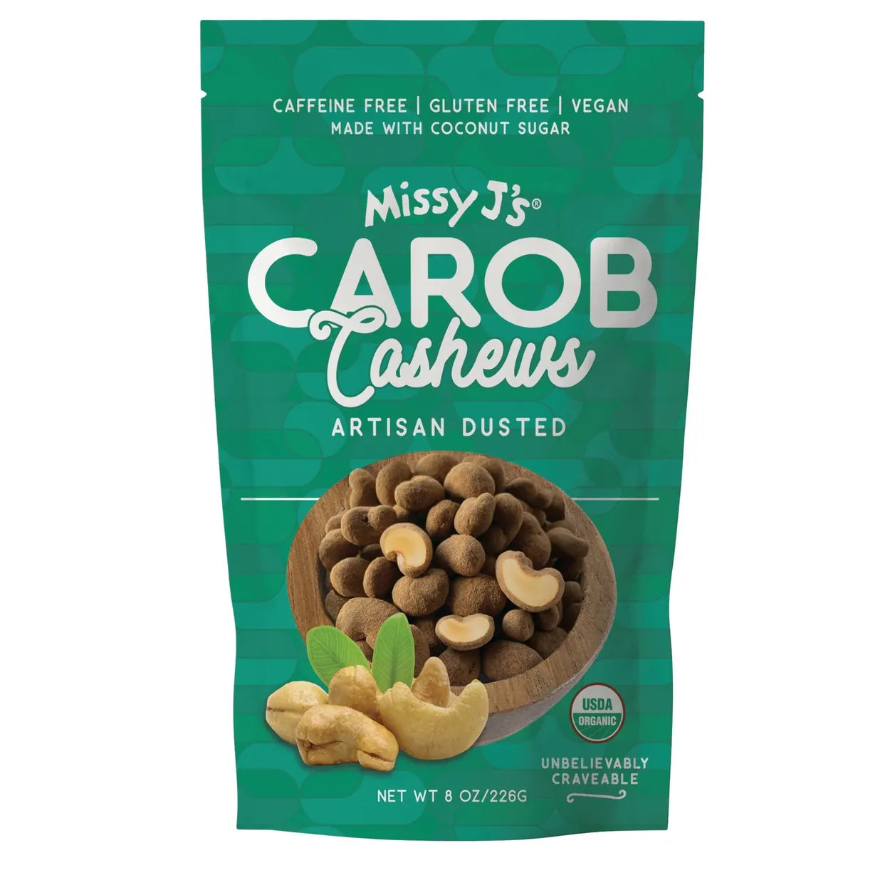 Carob Cashews Organic 8 oz
