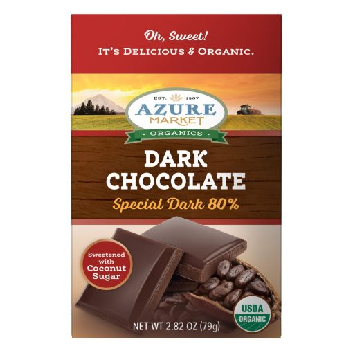 Chocolate Bar, Dark, Organic 2.82 oz
