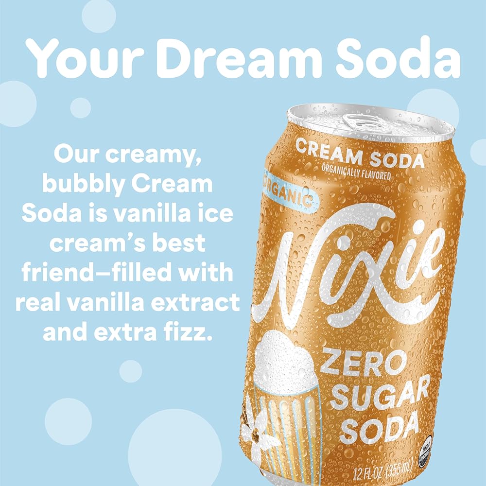 Soda, Cream Zero Sugar Organic 12 oz