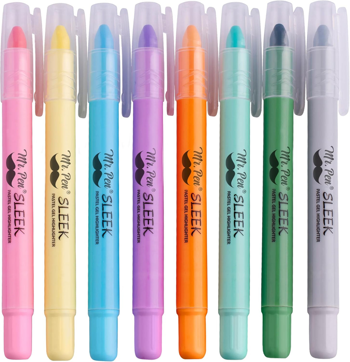 Higlighters, No Bleed Gel, 8 pack