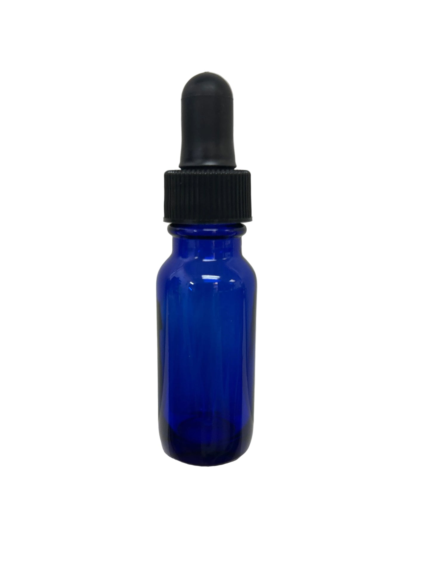 Glass Bottle w/ Dropper, Cobalt 1/2 oz