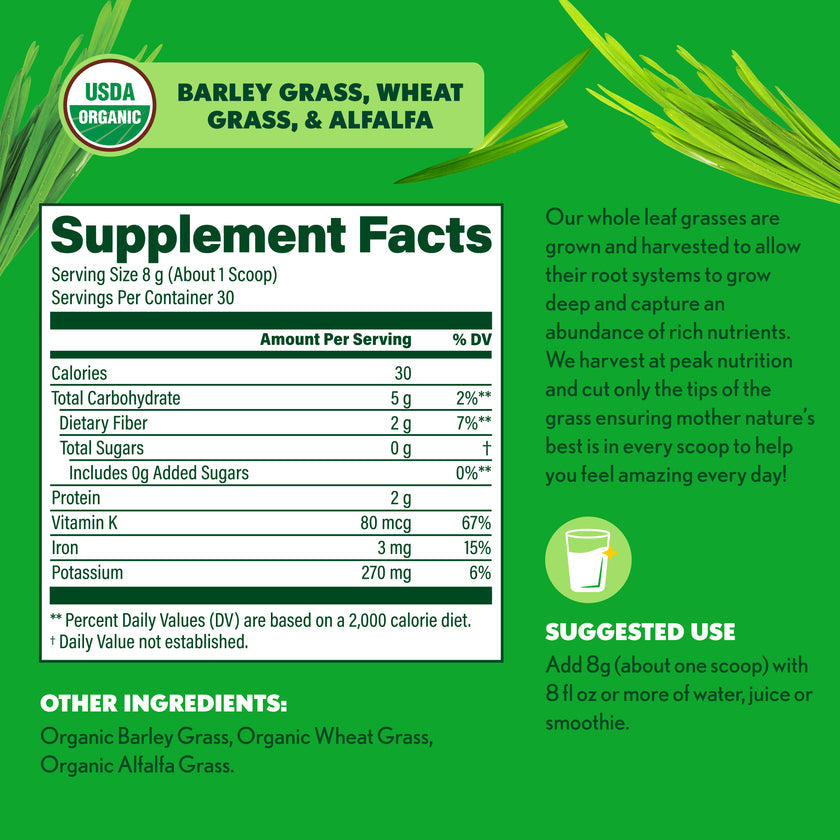 Amazing Trio & Organic Wheat Grass