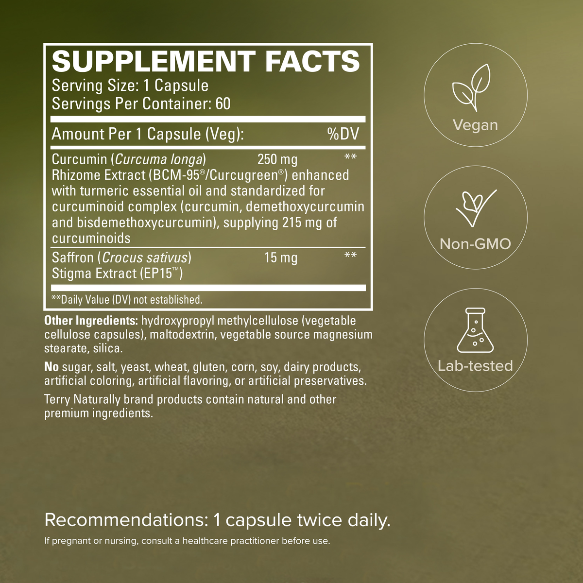 Saffron Lift + Curcumin 60 capsules