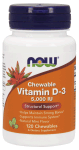 Vit D-3 5,000 IU, 120 Chewable Mint Tablets
