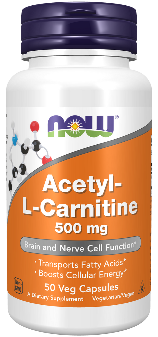 Acetyl-L Carnitine 500 mg 50 Vcaps