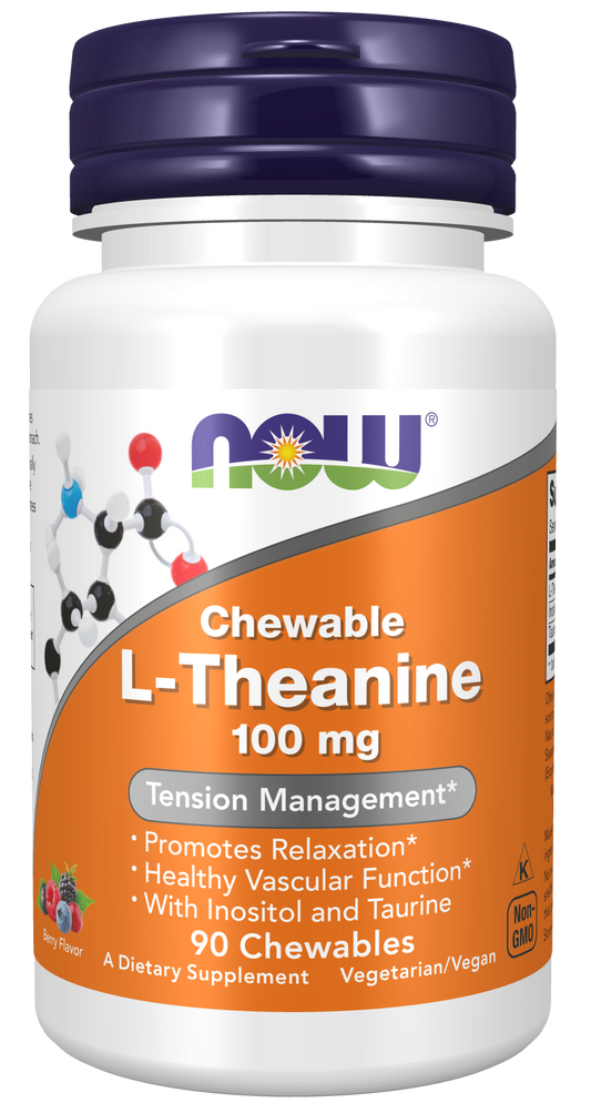 L-Theanine 100 mg, 90 Chewables