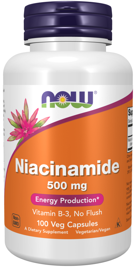 Niacinamide Capsules 500 mg, 100 Veg Capsules