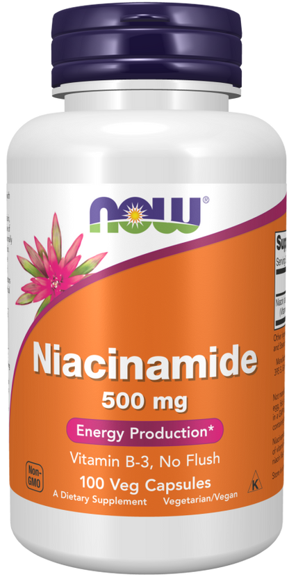 Niacinamide Capsules 500 mg, 100 Veg Capsules