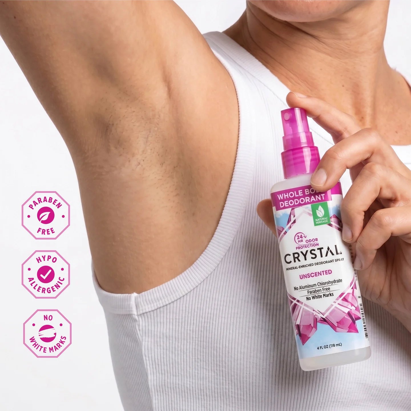 Deodorant Spray Unscented 4 oz