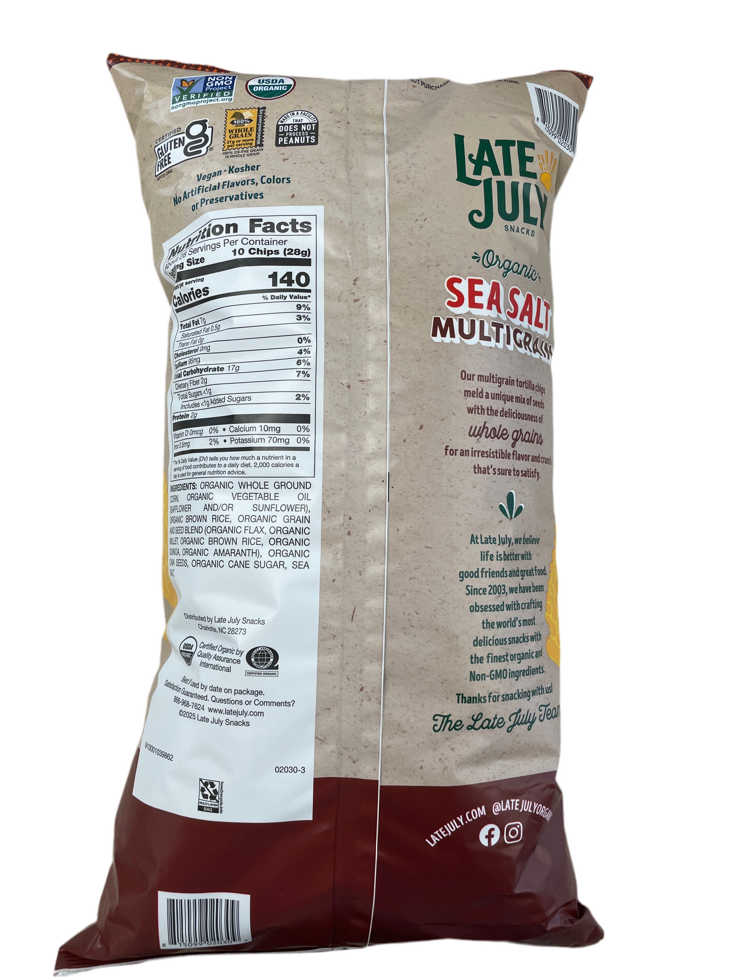Multigrain Tortilla Chips, Organic 28oz