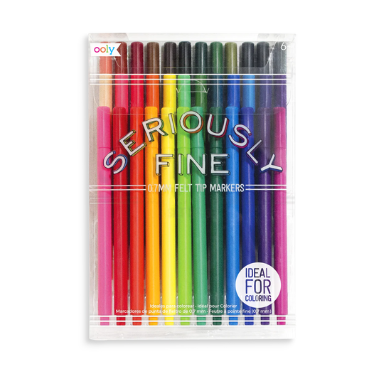 Seriously Fine Felt Tip Markers, Set of 36