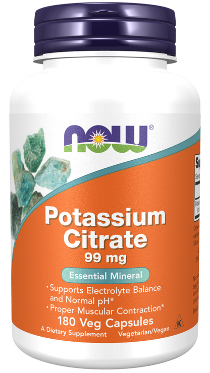 Potassium Citrate 99 mg, 180 Veg Capsules