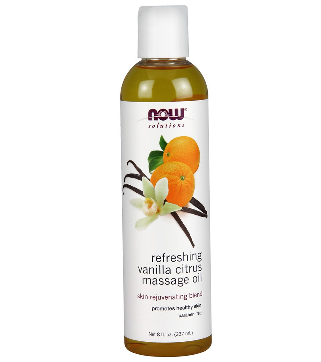 Massage Oil, Refreshing Vanilla Citrus  8 oz