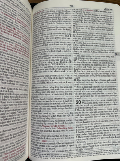 Bible, KJV Leather Zipper Cover, History of Redemption