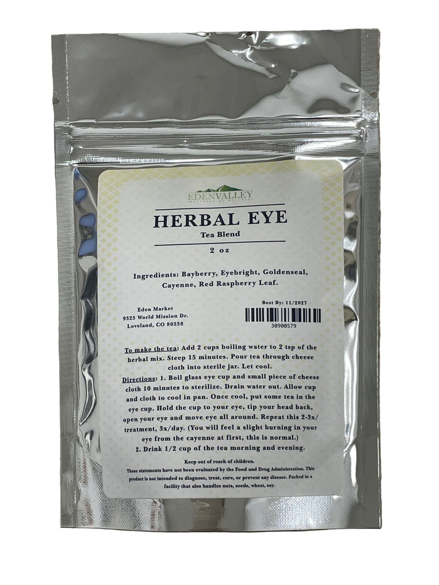 Tea, Eye Wash Herb Blend 2 oz