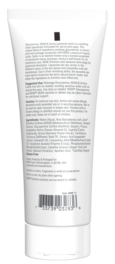 Glucosamine / MSM / Arnica Lotion 8 oz