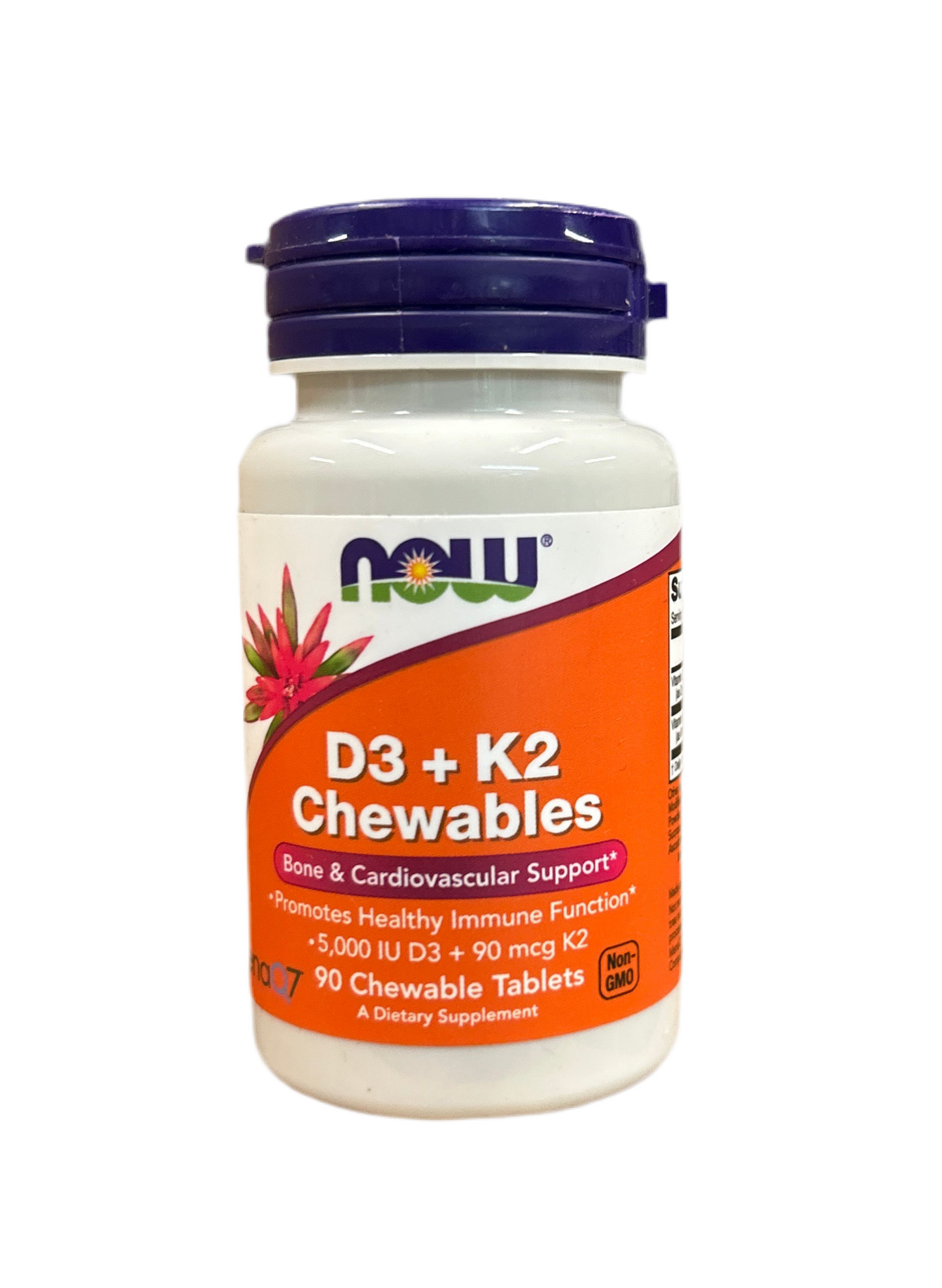 D3 + K2  90 Chewable Tablets