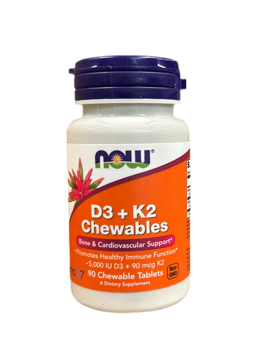 D3 + K2  90 Chewable Tablets