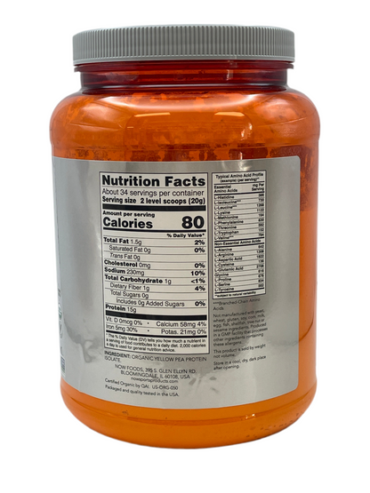 Pea Protein Complex, Organic  1.5 lbs