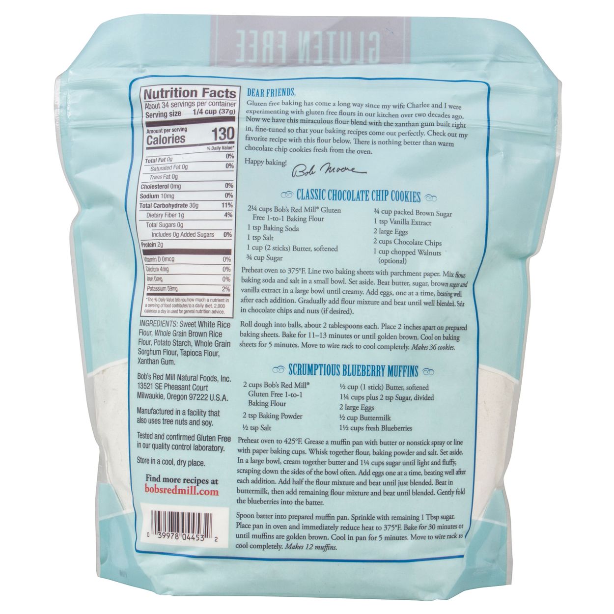 Gluten Free 1-1 Baking Flour 44oz