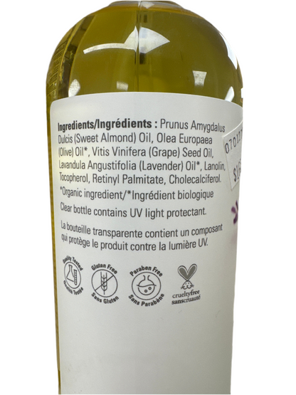 Massage Oil, Lavender Almond  16 oz