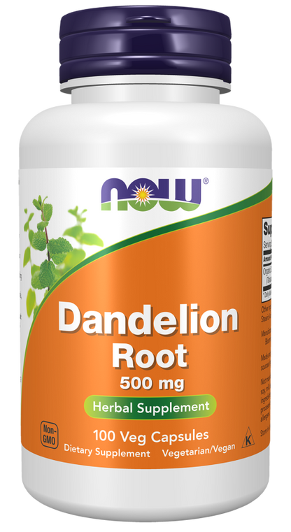 Dandelion Root 500 mg, 100 Veg Capsules