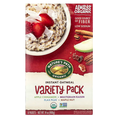 Instant Oatmeal, Organic, 8 Variety Packets