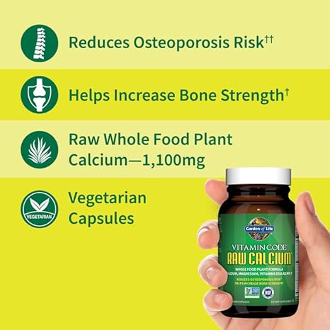 RAW Calcium 120 Vegetarian Capsules