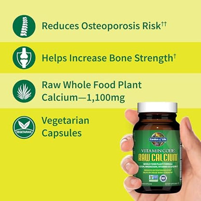 RAW Calcium 120 Vegetarian Capsules