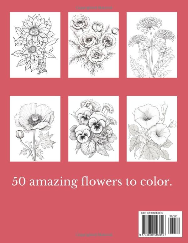 Blooming Gardens Coloring Book