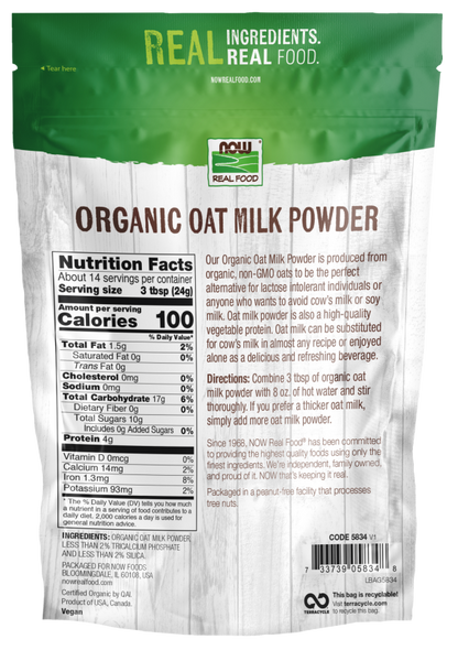 Oat Milk Powder, Organic 12 oz
