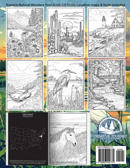 Nature Coloring Book for Adults