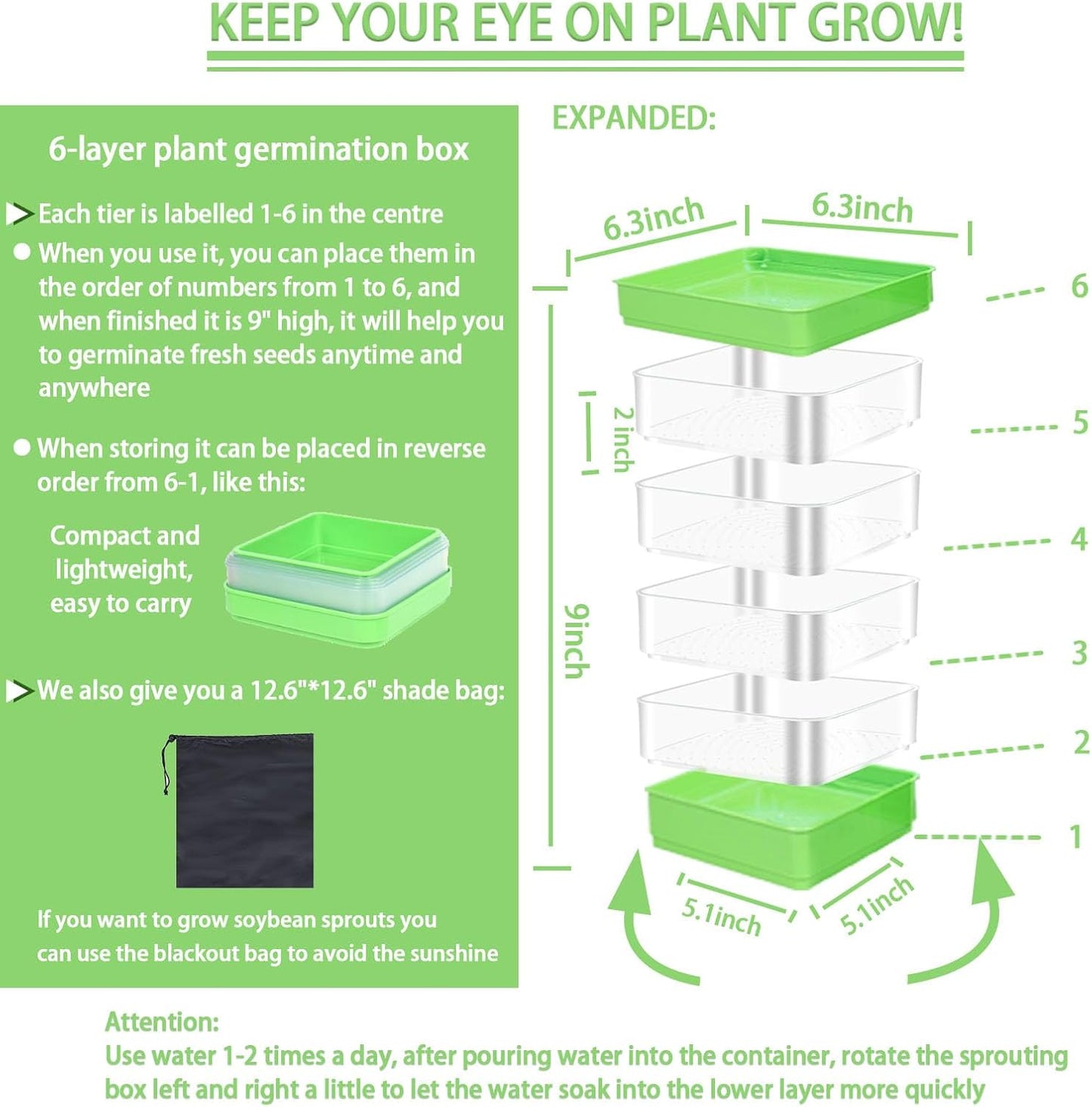 4-Tier Sprouting Kit