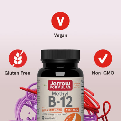 Methyl B-12 Ultra Strength 2500 mcg, 100 Vegan Chewable Tablets