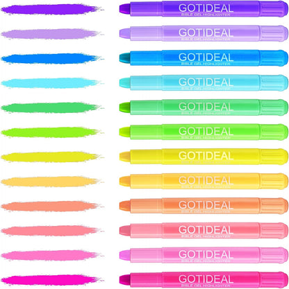Bible Gel/Wax Highlighters, 12 Pcs