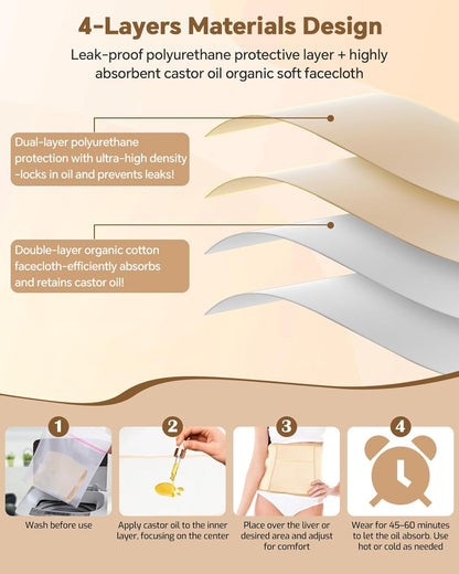 Castor Oil Pads