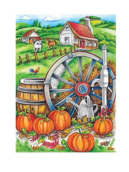 Autum Scenes Coloring Book