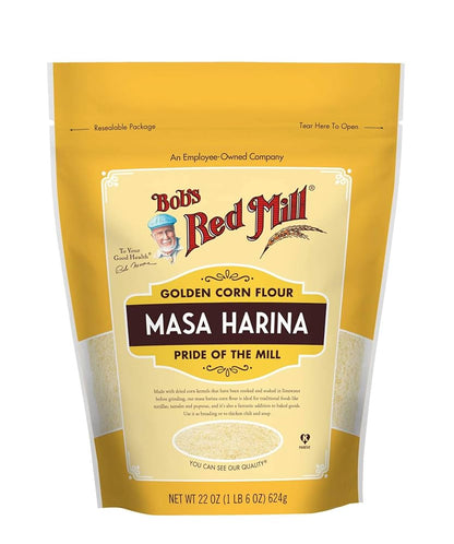 Masa Harina Golden Corn Flour, Pride of the Mill 22 oz - Past Best Buy Date