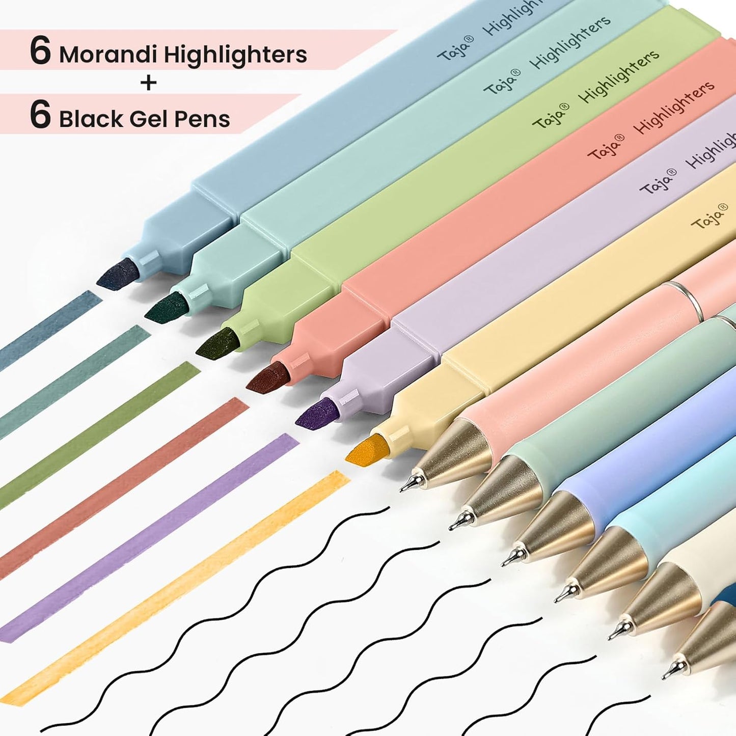 Taja Gel Pens & Highlighters