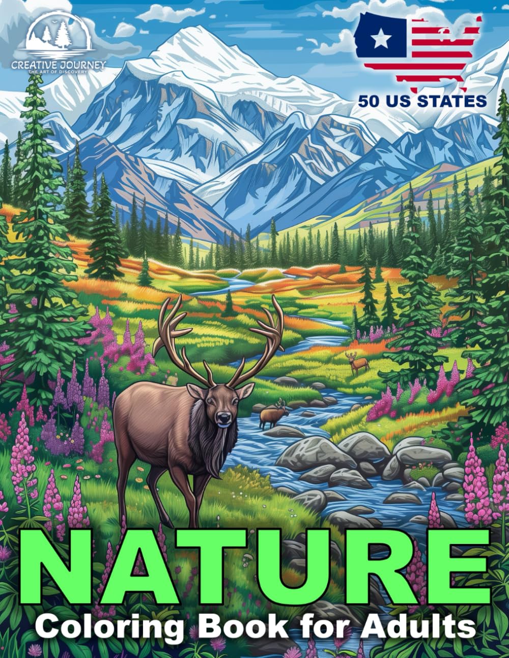 Nature Coloring Book for Adults