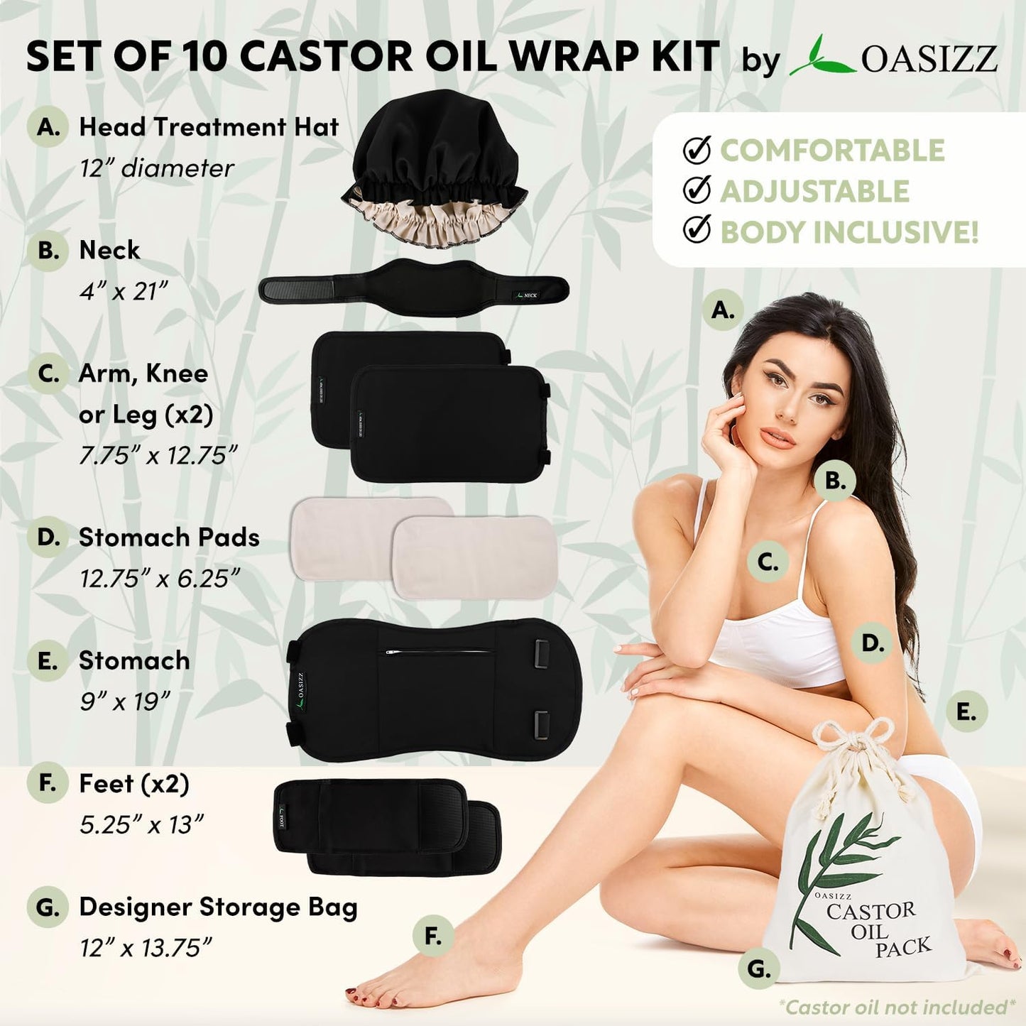 Castor Oil Pack, Premium S-5X