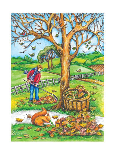 Autum Scenes Coloring Book