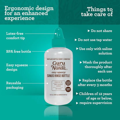 Sinus Rinse Squeeze Bottle