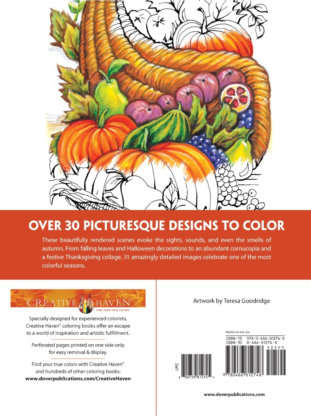 Autum Scenes Coloring Book