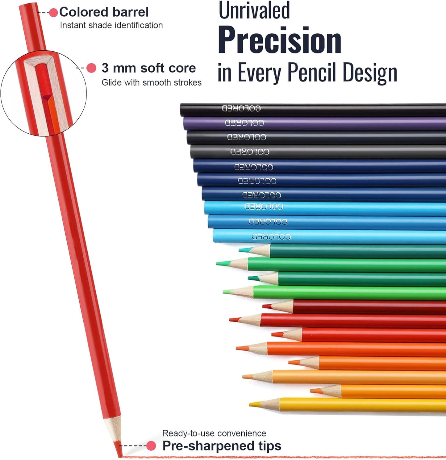 Cool Bank Colored Pencils, 72 Colors