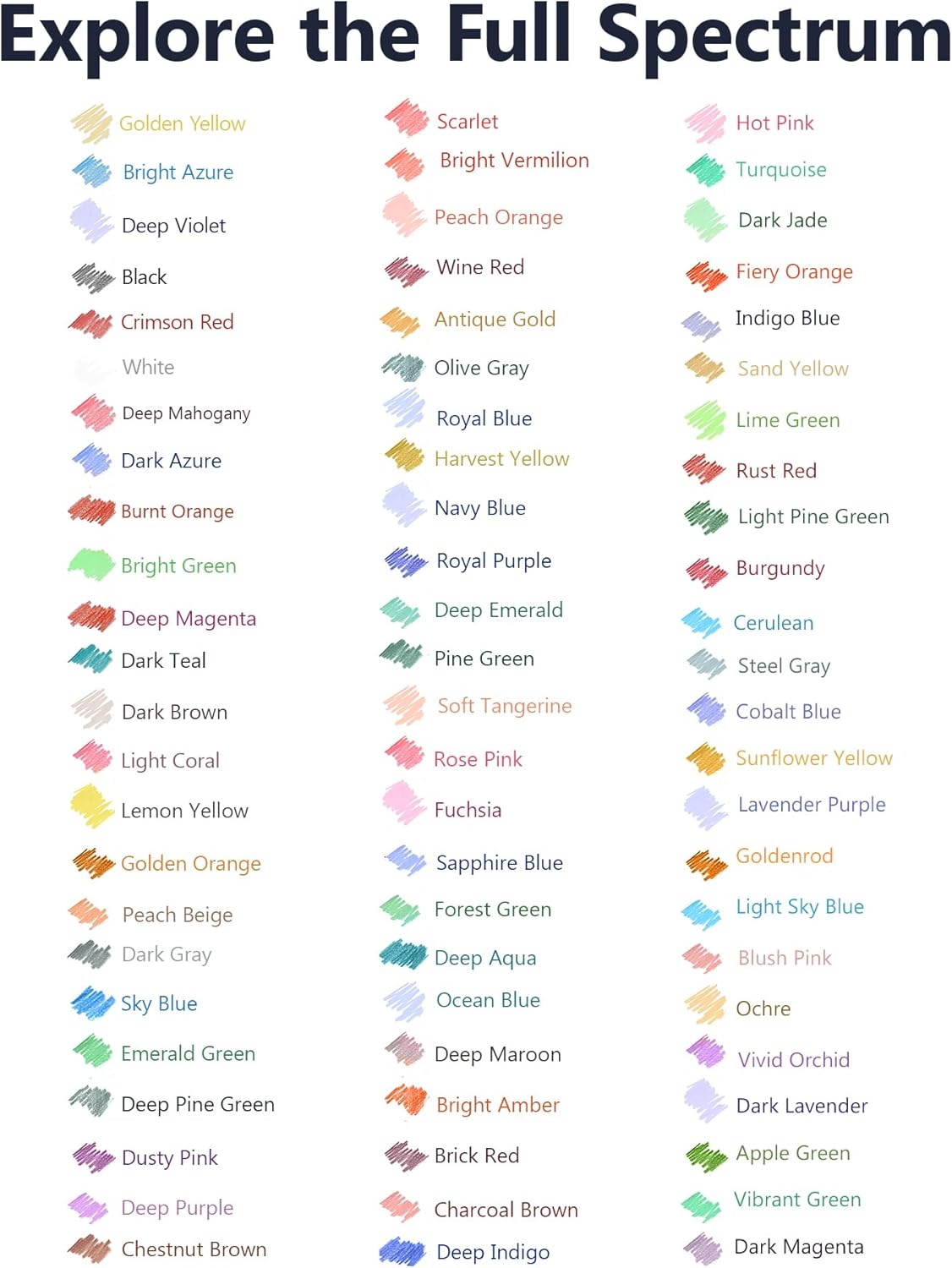 Cool Bank Colored Pencils, 72 Colors