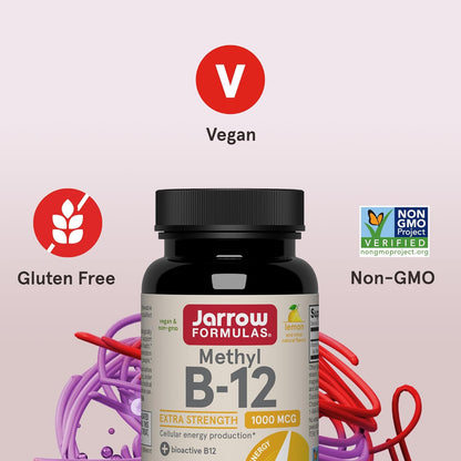 Methyl B-12 Extra Strength 1000 mcg, 100 Vegan Chewable Tablets