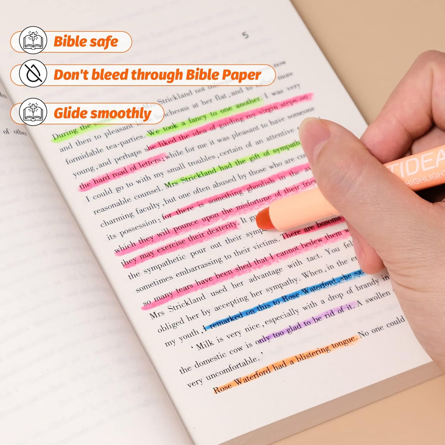 Bible Gel/Wax Highlighters, 12 Pcs