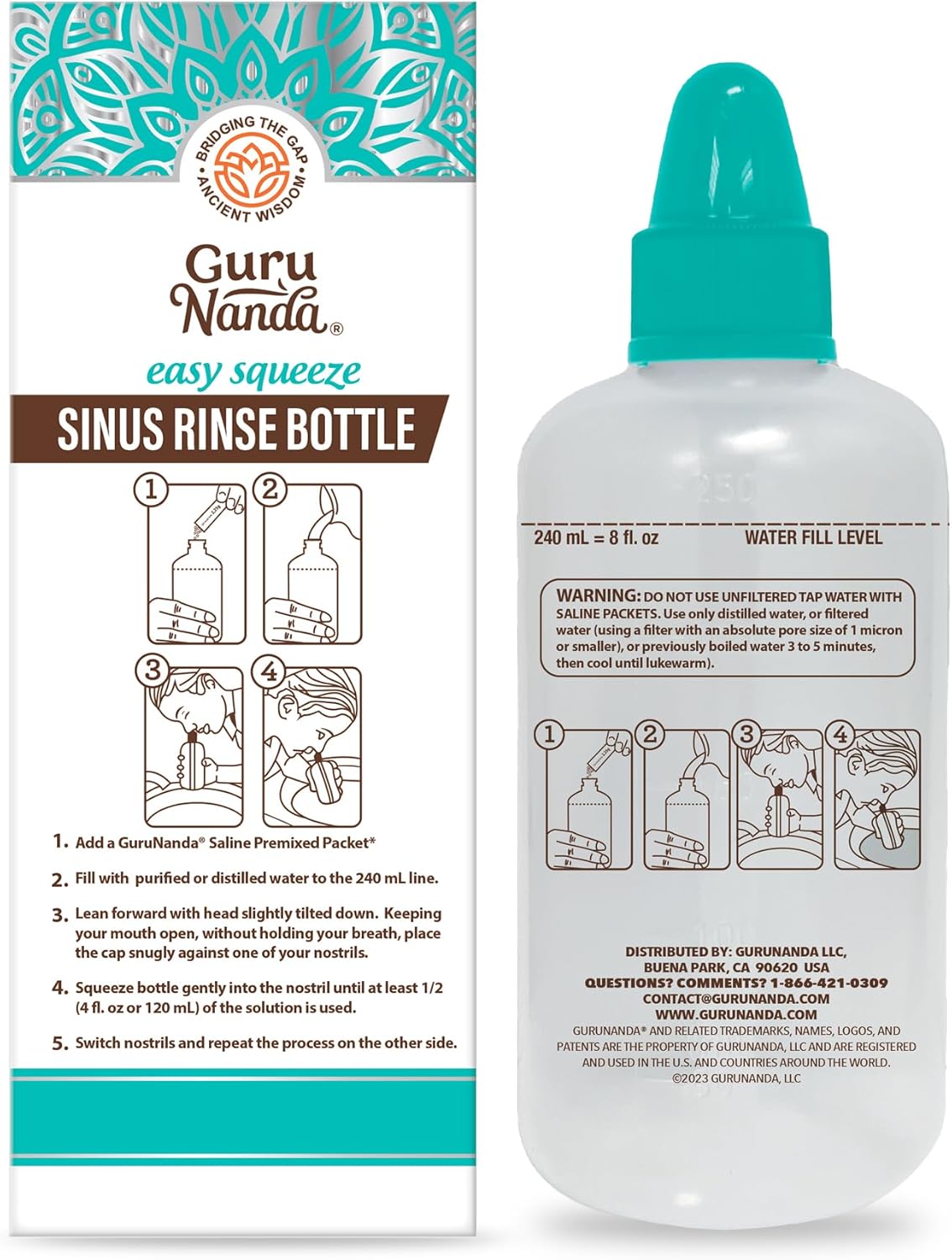Sinus Rinse Squeeze Bottle
